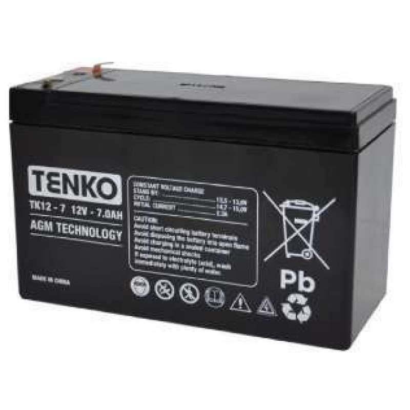 BATTERIA AL PIOMBO 12V 7A TENKO BATTERIA AL PIOMBO 12V 7A TENKO