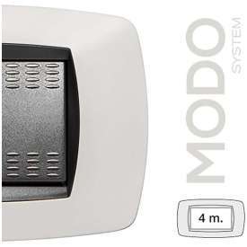 PLACCA MASTER MODO BIANCO OPACO 4 POSTI 39TC804