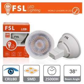 LAMPADINA LED GU10 – 6,5W 4000K 510LM 38? CRI>80 DIMMERABILE