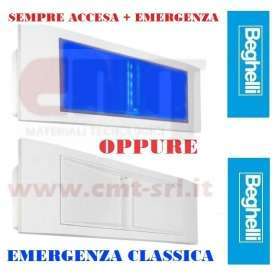 BEGHELLI 1499 BLU LAMPADA EMERGENZA A LED A PARETE