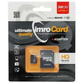 MICROSD 32GB CON ADATTATORE SD ALTA VELOCITA’ IMRO