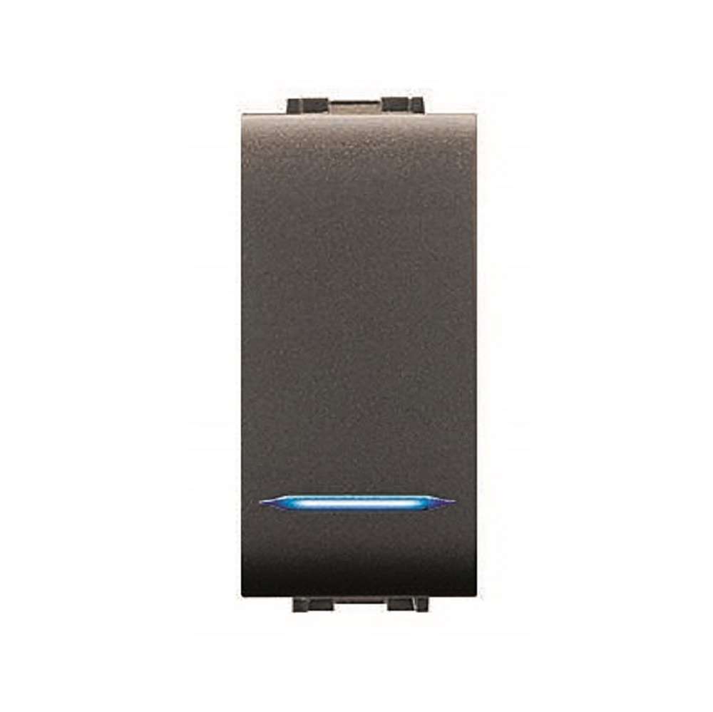 INTERRUTTORE UNIPOLARE ILLUMINABILE SERIE LIFE EC NERO 1 INTERRUTTORE UNIPOLARE ILLUMINABILE SERIE LIFE EC NERO