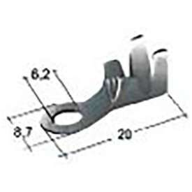 CAPICORDA AD OCCHIELLO IN OTTONE DIAM.8,7MM E FORO 5,2MM