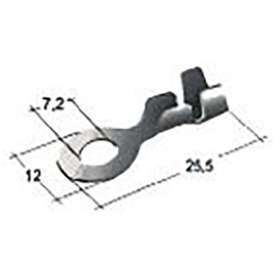 CAPICORDA AD OCCHIELLO IN OTTONE DIAM.12MM E FORO 7,2MM