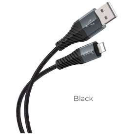 CAVO LIGHTNING APPLE CARICA E DATI ALTA QUALITA’ CONNETTORE IN ALLUMINIO 1MT HOCO X38 NERO CAVO LIGHTNING APPLE CARICA E DATI ALTA QUALITA’ CONNETTORE IN ALLUMINIO 1MT HOCO X38 NERO