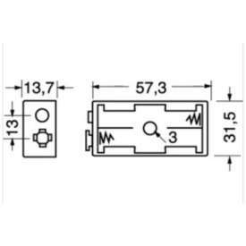 Alternative view of PORTABATTERIA PER 2 PILE STILO