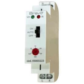Temporizzatore luci scale, 30 Secondi-20 Minuti, Attacco DIN, Uscita relè SPDT a contatti liberi, 16A, IP20 Bravo 93003223 Temporizzatore luci scale, 30 Secondi-20 Minuti, Attacco DIN, Uscita relè SPDT a contatti liberi, 16A, IP20 Bravo 93003223