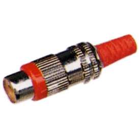 PRESA VOLANTE RCA METALLO ROSSA