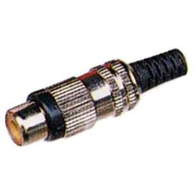 PRESA VOLANTE RCA METALLO NERA