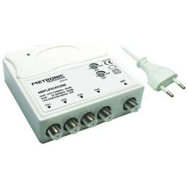 AMPLIFICATORE TV DA INTERNO 30DB 5G 1 INGRESSO/4 USCITE METRONIC PROFESSIONAL AMPLIFICATORE TV DA INTERNO 30DB 5G 1 INGRESSO/4 USCITE METRONIC PROFESSIONAL
