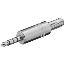 SPINA VOLANTE JACK 3,5MM 4 POLI IN METALLO