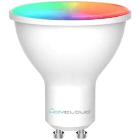 Homcloud Faretto LED wifi Smart GU10 Wi-Fi Intelligente dimmerabile, Multicolore + Bianco caldo, 5.5W ad incasso per Lampade e