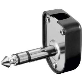 SPINA VOLANTE JACK STEREO 6,3MM ANGOLATA PLASTICA
