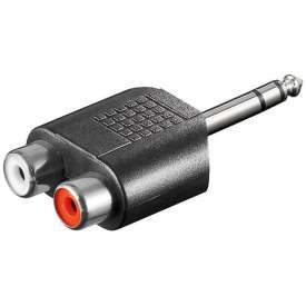 ADATTATORE SPINA JACK 6,3MM STEREO – 2 PRESA RCA