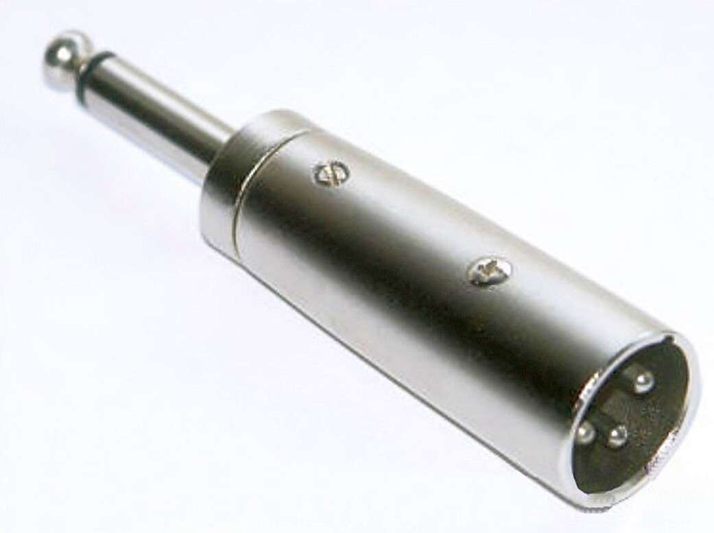 ADATTATORE XLR SPINA XLR - SPINA JACK 6,3MM MONO 1 ADATTATORE XLR SPINA XLR - SPINA JACK 6,3MM MONO