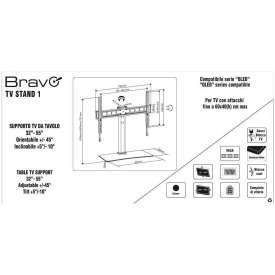 Alternative view of SUPPORTO DA TAVOLO PER TV DA 32 A 55 POLLICISTAFFA STAND 1 BRAVO 92402636