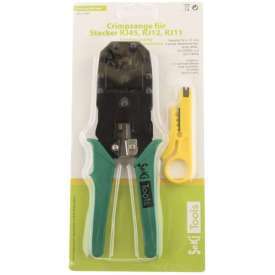 Alternative view of SeKi 17425 - Pinza crimpatrice per spina modulare, spina di rete RJ11, RJ12, RJ45, 8P8C, 6P6C, 4P4C per telefono e cavo di rete