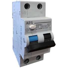 MAGNETOTERMICO DIFFERENZIALE AEG 16A 1P+N 4,5KA 30MA 2 MODULI 695198