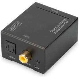 Digitus DS40133 Convertitore Audio Digitale Toslink-Coassiale a Analogico RCA