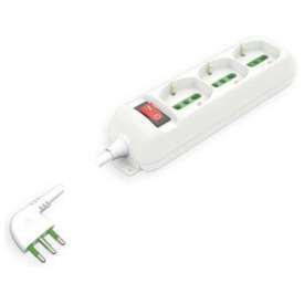 Multipresa 3 Posti Universale con Interruttore e Cavo 3m 16A+T: Connessione affidabile e flessibile