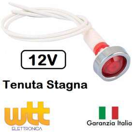 SEGNALATORE SPIA 12V ROSSO