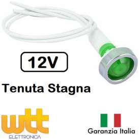 SEGNALATORE SPIA 12V VERDE