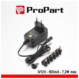 ALIMENTATORE SWITCH USC. 3-12VCC 600MA PROPART