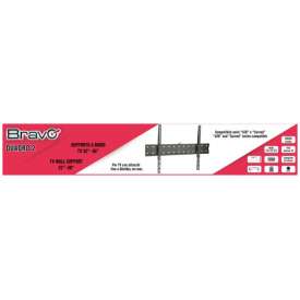 SUPPORTO BRACCIO FISSO PER TV DA 32 A 70 POLLICI IN FERRO ZINCATO NERO MADE IN ITALY BRAVO QUADRO 2 92402633