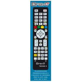 TELECOMANDO PROGRAMMABILE A 3 BANCHI DI MEMORIA PER TV-VCR-DVD PLAYER-DTT-SKY BRAVO TECHNO 3 92602666 TELECOMANDO PROGRAMMABILE A 3 BANCHI DI MEMORIA PER TV-VCR-DVD PLAYER-DTT-SKY BRAVO TECHNO 3 92602666