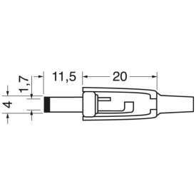 Alternative view of PRESA DI ALIMENTAZIONE C/GUIDACAVO DIAM 11,5X4,00X1,7MM