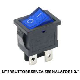 INTERRUTTORE UNIPOLARE MINIATURA BLU