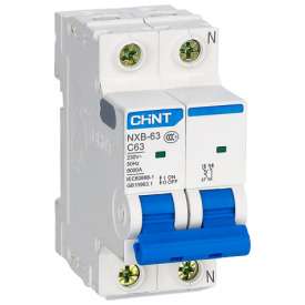 INTERRUTTORE MAGNETOTERMICO CHINT 1P+N 10A 4,5KA CURVA C 2M NXB-63S/C10-1PN-4,5 296748 CHINT