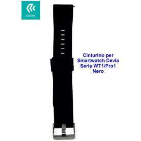 Cinturino per smartwatch Devia Serie WT1 / Pro1 Nero