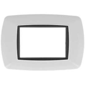 PLACCA 3 POSTI BIANCA ELETTROCANALI L2983WH