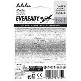 Alternative view of BLISTER 4 PILE MINISTILO ZINCO CARBONE AAA EVEREADY BY ENERGIZER