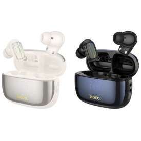 AURICOLARI WIRELESS IN-EAR CON LCD TWS ANC + ENC CON CUSTODIA DI RICARICA EQ26 HOCO NERO