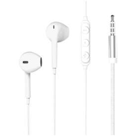 AURICOLARE CON FILO CON JACK 3,5MM CAVO NYLON FORCE POWER F148128 GARANZIA A VITA
