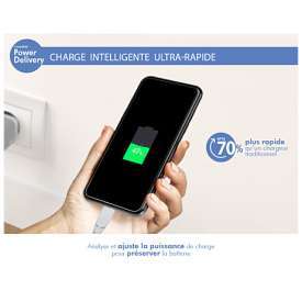 Alternative view of CARICABATTERIE DA RETE TIPO C 25W POWER DELIVERY FORCE POWER F149615 BIANCO GARANZIA A VITA