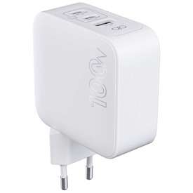 Alternative view of CARICABATTERIE DA RETE 100W USB-A + 2X USB-C PIEGHEVOLE BIANCO FORCE POWER F154840 GARANZIA A VITA