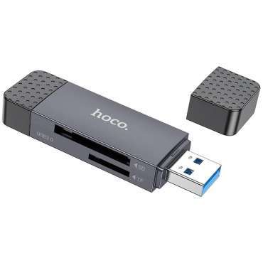 LETTORE DI SCHEDE CON INGRESSI TIPO C E USB-A 3.0 HOCO HB45 6 HB45OK 2