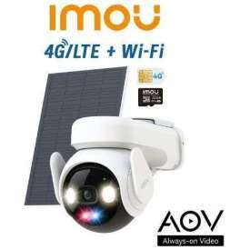 TELECAMERA IMOU AOV PT A BATTERIA 5MP 3K KIT WI-FI + 4G CON SIM INCLUSA