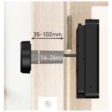 SPIONCINO PER PORTA TELECAMERA VIDEO WI-FI VD1 5MP CON SCHERMO INTERNO 4,3" IMOU 7 IM VD1 2