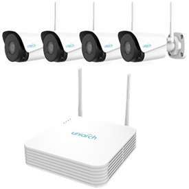 KIT UNIARCH Wi-Fi (KIT-104LSW-4F40) 1x VIDEOREGISTRATORE NVR 4 CANALI Wi-Fi + 4x TELECAMERA BULLET IP Wi-Fi 2MP