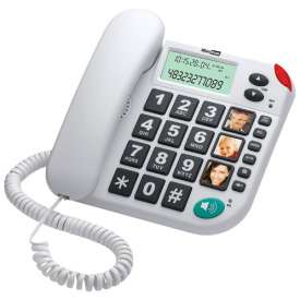 Telefono Fisso MAXCOM KXT480 Bianco