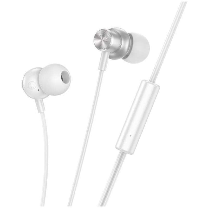 AURICOLARE CON MICROFONOE TASTO DI RISPOSTA CON  JACK 3,5MM M112 HOCO SILVER