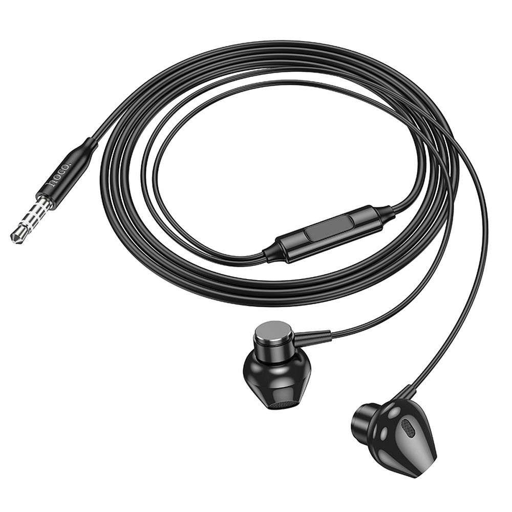 AURICOLARE STEREO CON MICROFONO M125 HOCO NERO 2 AURICOLARE STEREO CON MICROFONO M125 HOCO NERO - immagine 2