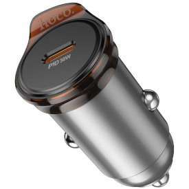 CARICABATTERIA DA AUTO TIPO C 30W QC METAL GRAY NZ16 HOCO CARICABATTERIA DA AUTO TIPO C 30W QC METAL GRAY NZ16 HOCO