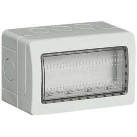 CONTENITORE DA PARETE PER 4 POSTI  ELETTROCANALI EASY SE60504