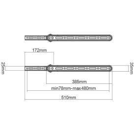 Alternative view of STAFFA PER SOUNDBAR UNIVERSALI MAX 15KG SUPERIOR