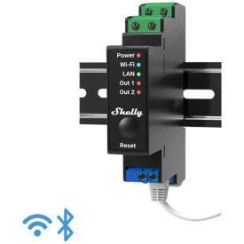 Shelly Pro 2PM – IP Smart Relay DIN 2ch. LAN/WiFi/BT + PM